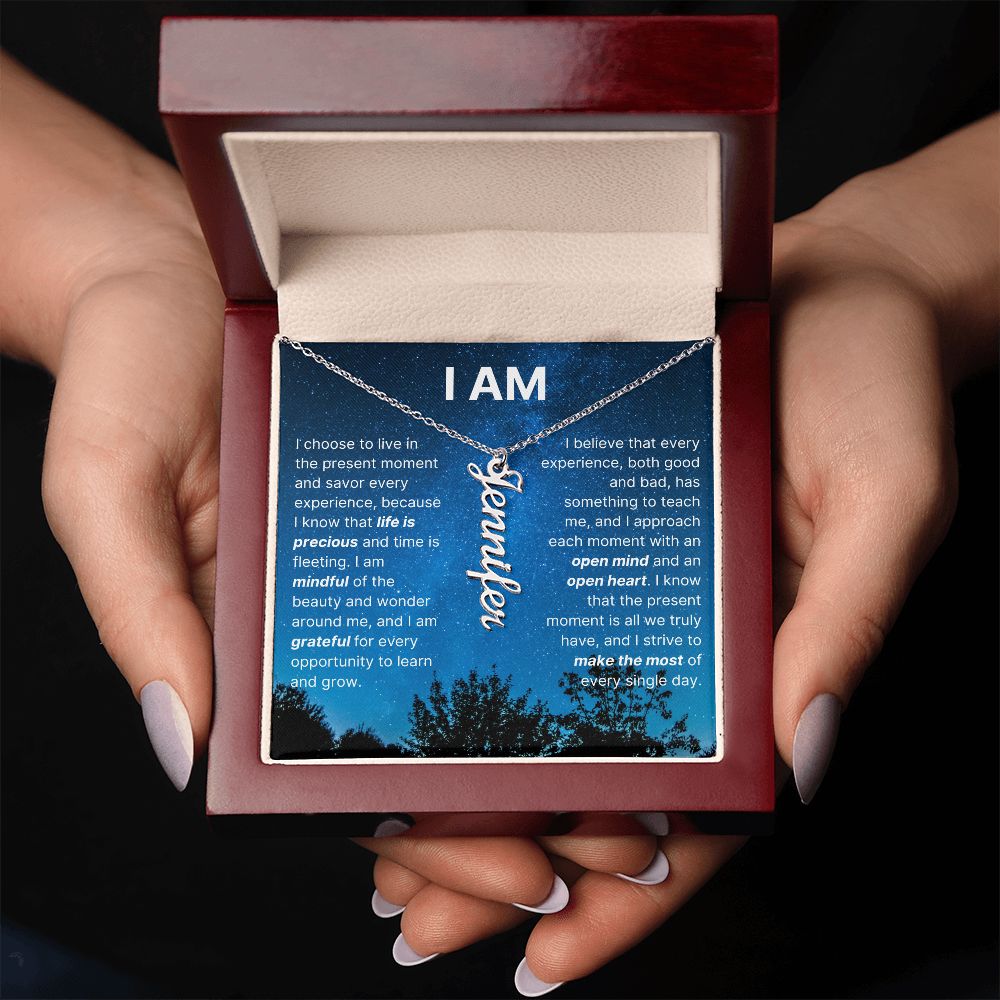 The "I Am" Necklace - Grateful Heart