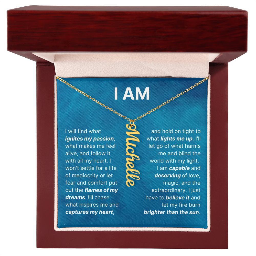 The "I Am" Inspirational Necklace For Daughter