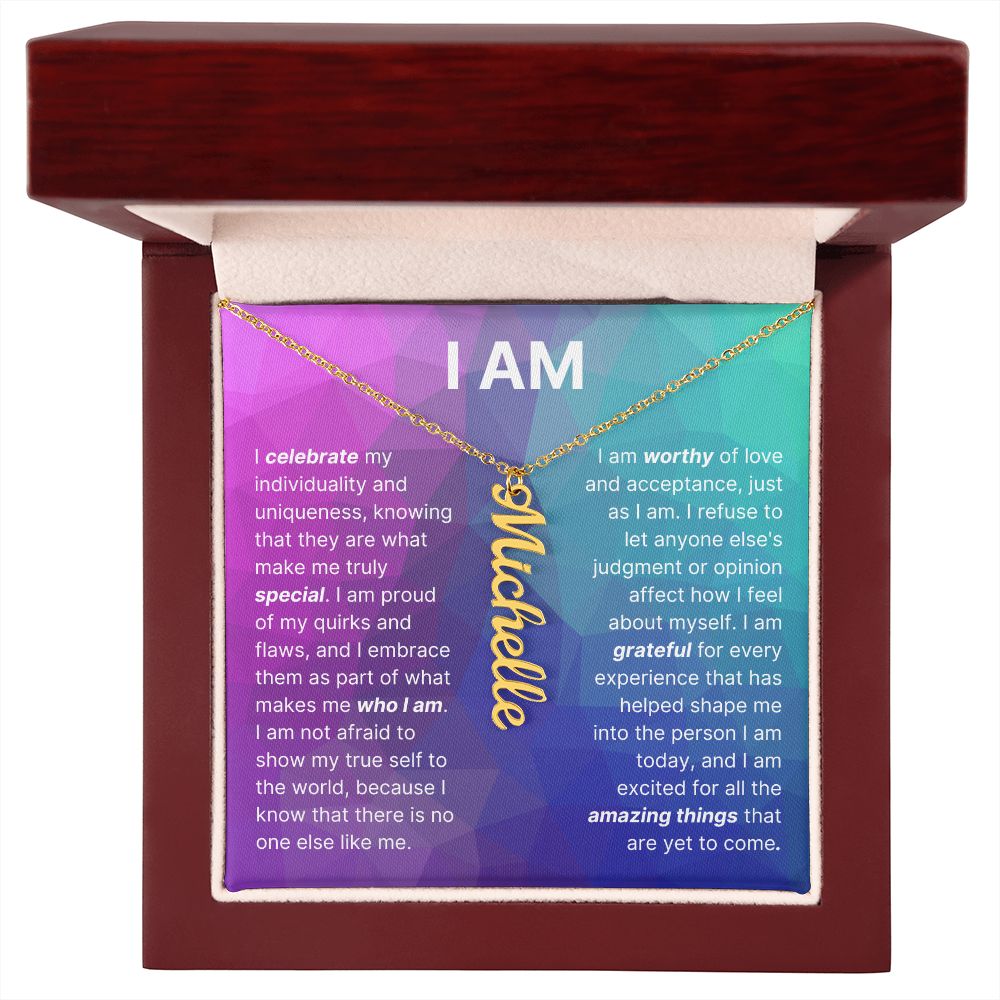 The "I Am" Necklace - A Celebration Of You
