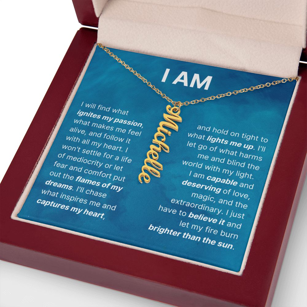 The "I Am" Inspirational Necklace For Daughter