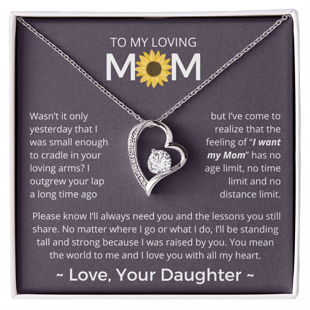 You Mean The World To Me - Forever Love Necklace For Mom