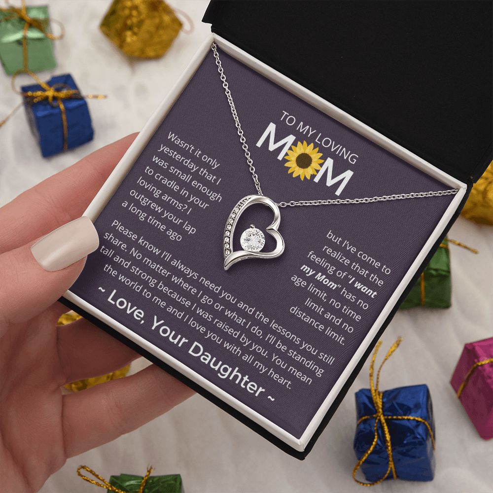 You Mean The World To Me - Forever Love Necklace For Mom
