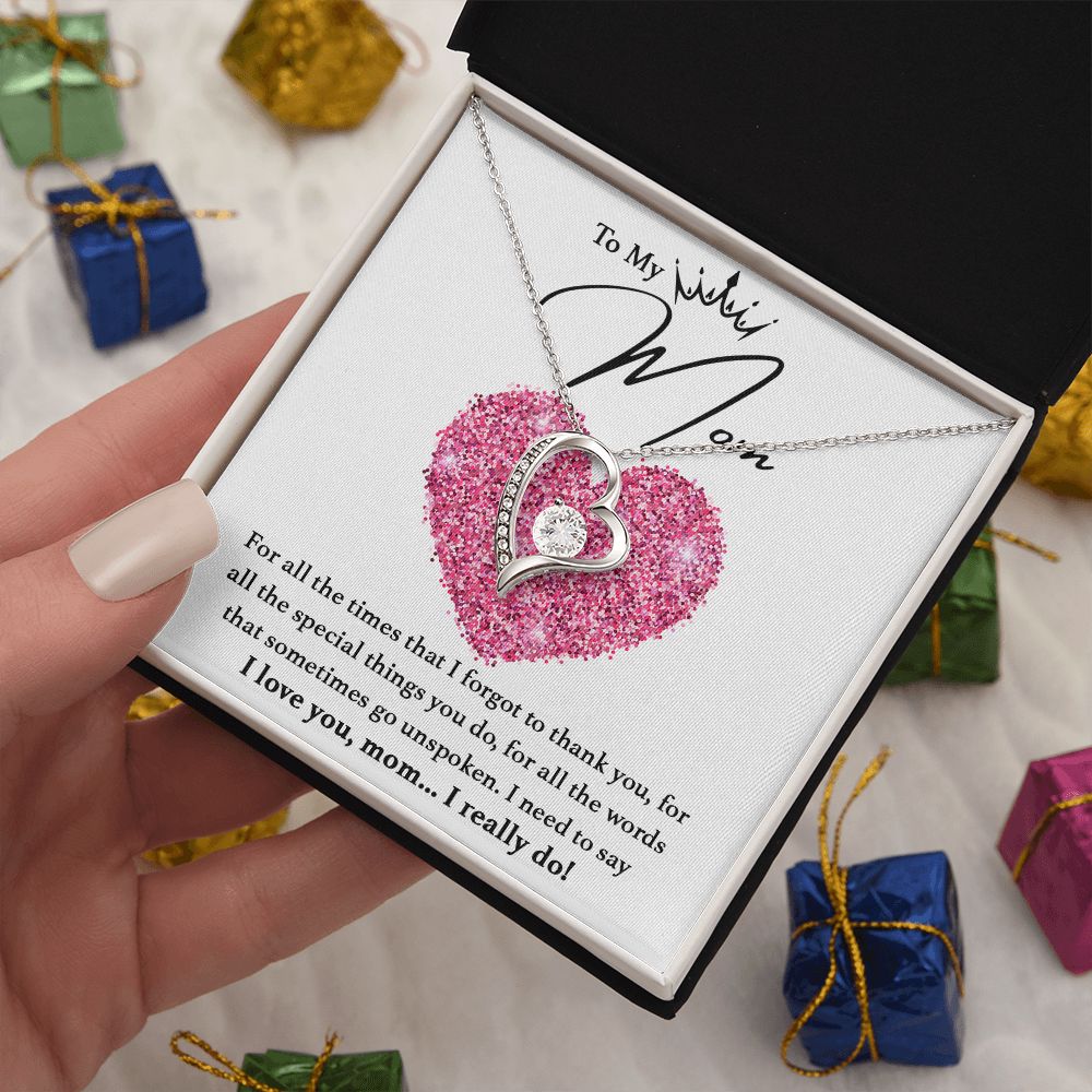 I Love You, Mom... I Really Do! - Forever Love Necklace For Mom