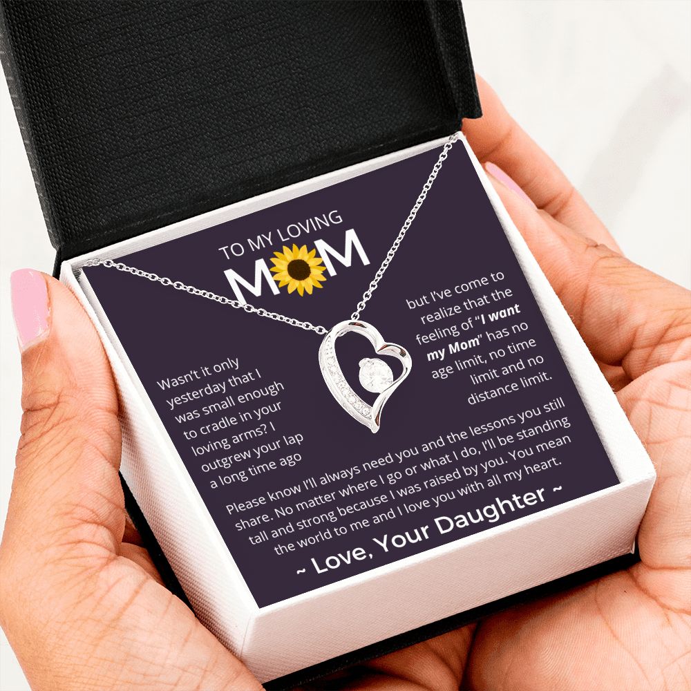 You Mean The World To Me - Forever Love Necklace For Mom