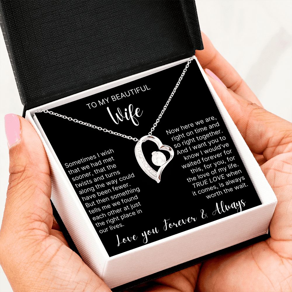 Always Worth The Wait - Forever Love Necklace For Wife