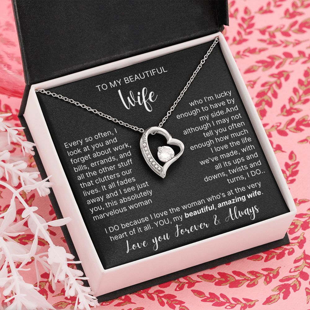 My Beautiful Amazing Wife - Forever Love Necklace For Wife