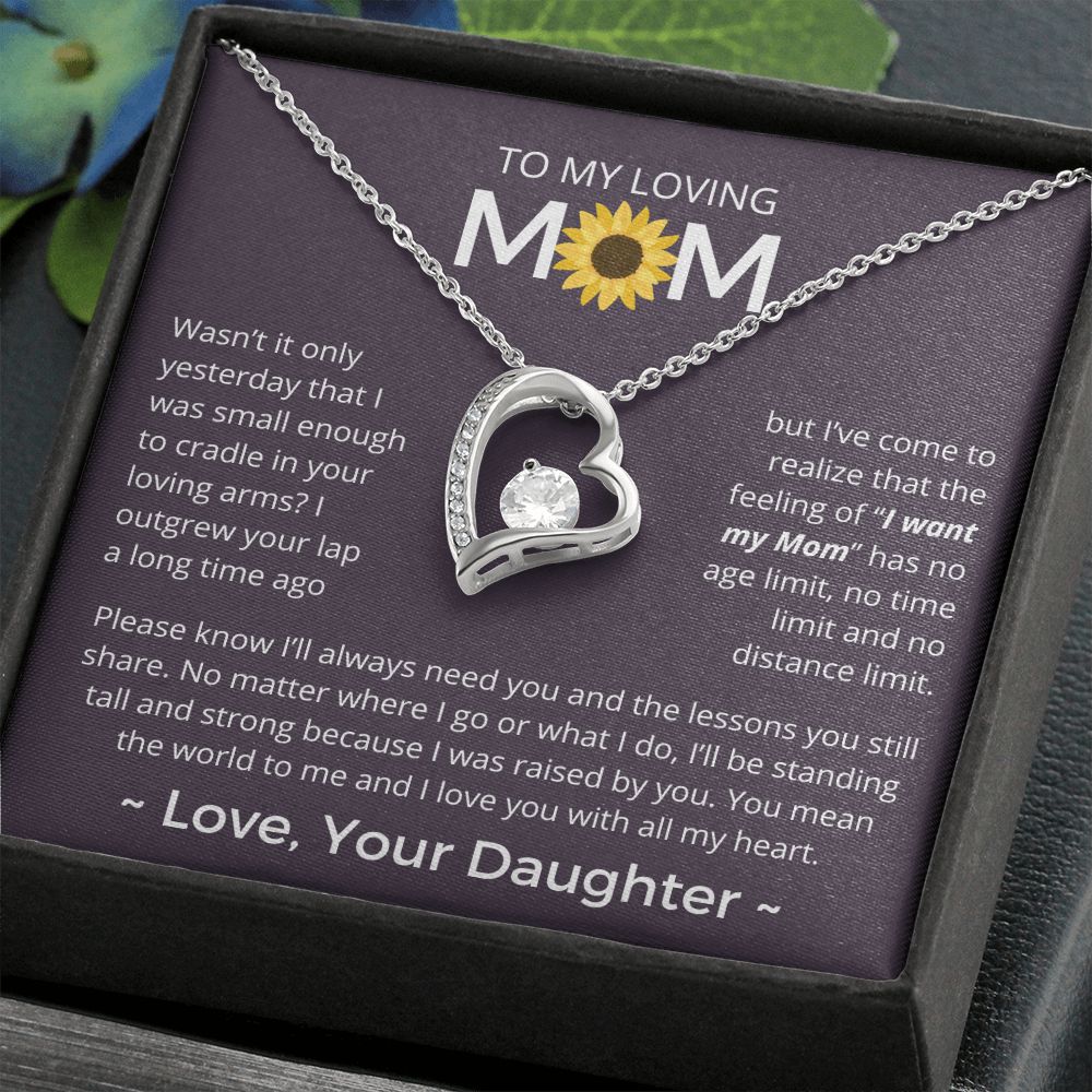 You Mean The World To Me - Forever Love Necklace For Mom