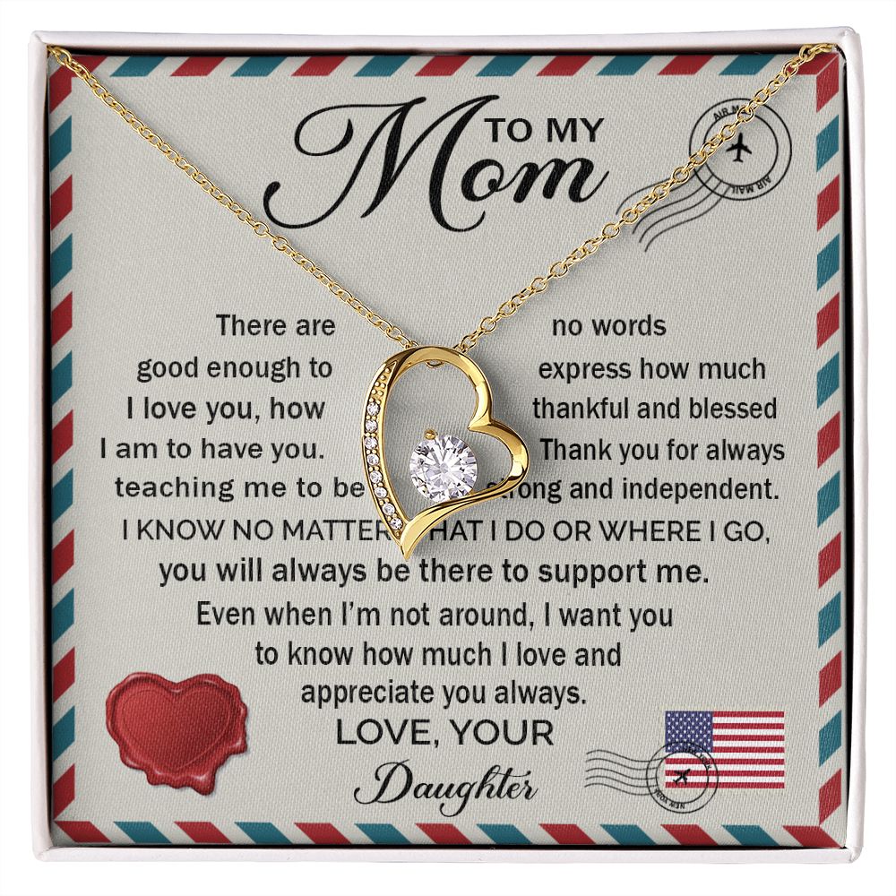 Love And Appreciate You Always - Forever Love Necklace For Mom