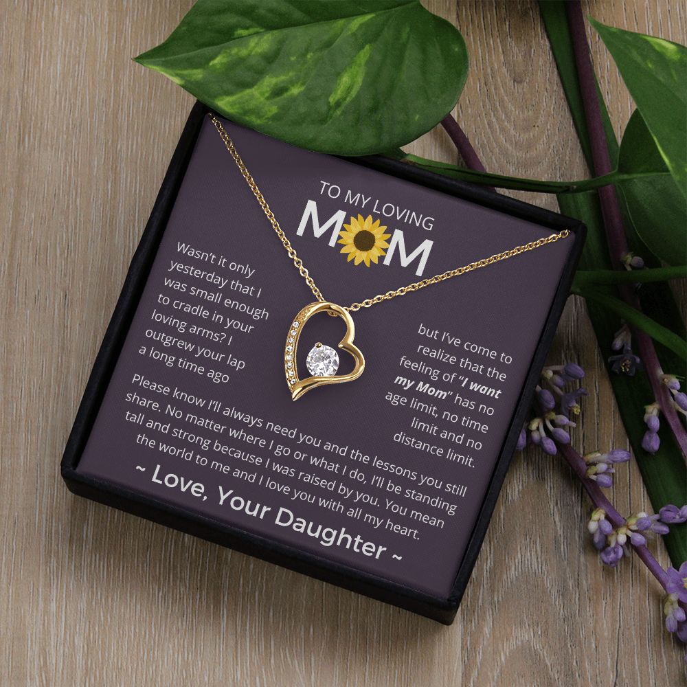 You Mean The World To Me - Forever Love Necklace For Mom