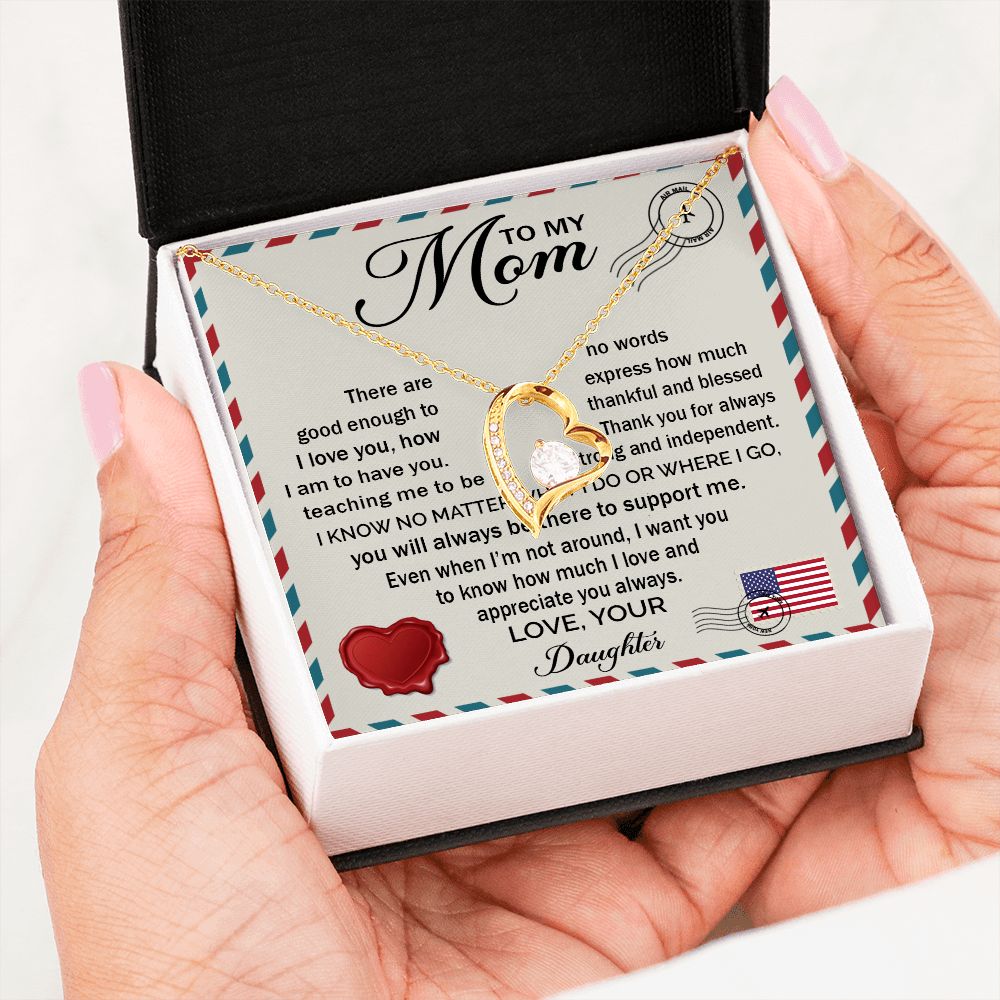 Love And Appreciate You Always - Forever Love Necklace For Mom