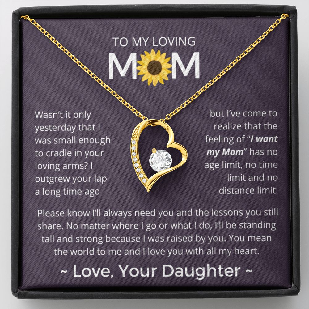 You Mean The World To Me - Forever Love Necklace For Mom