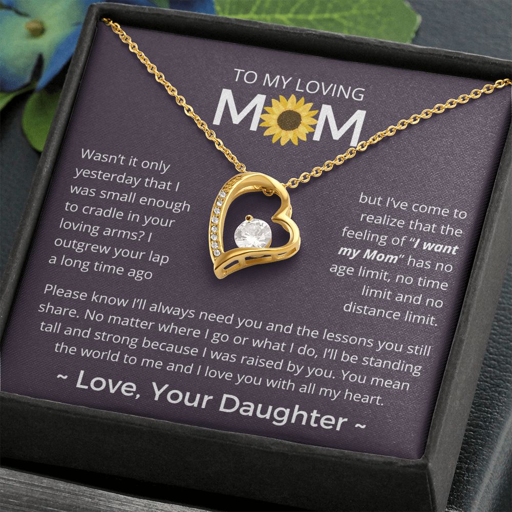 You Mean The World To Me - Forever Love Necklace For Mom