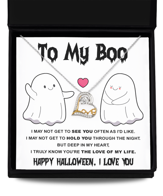 To My Boo - Halloween Love Dancing Necklace