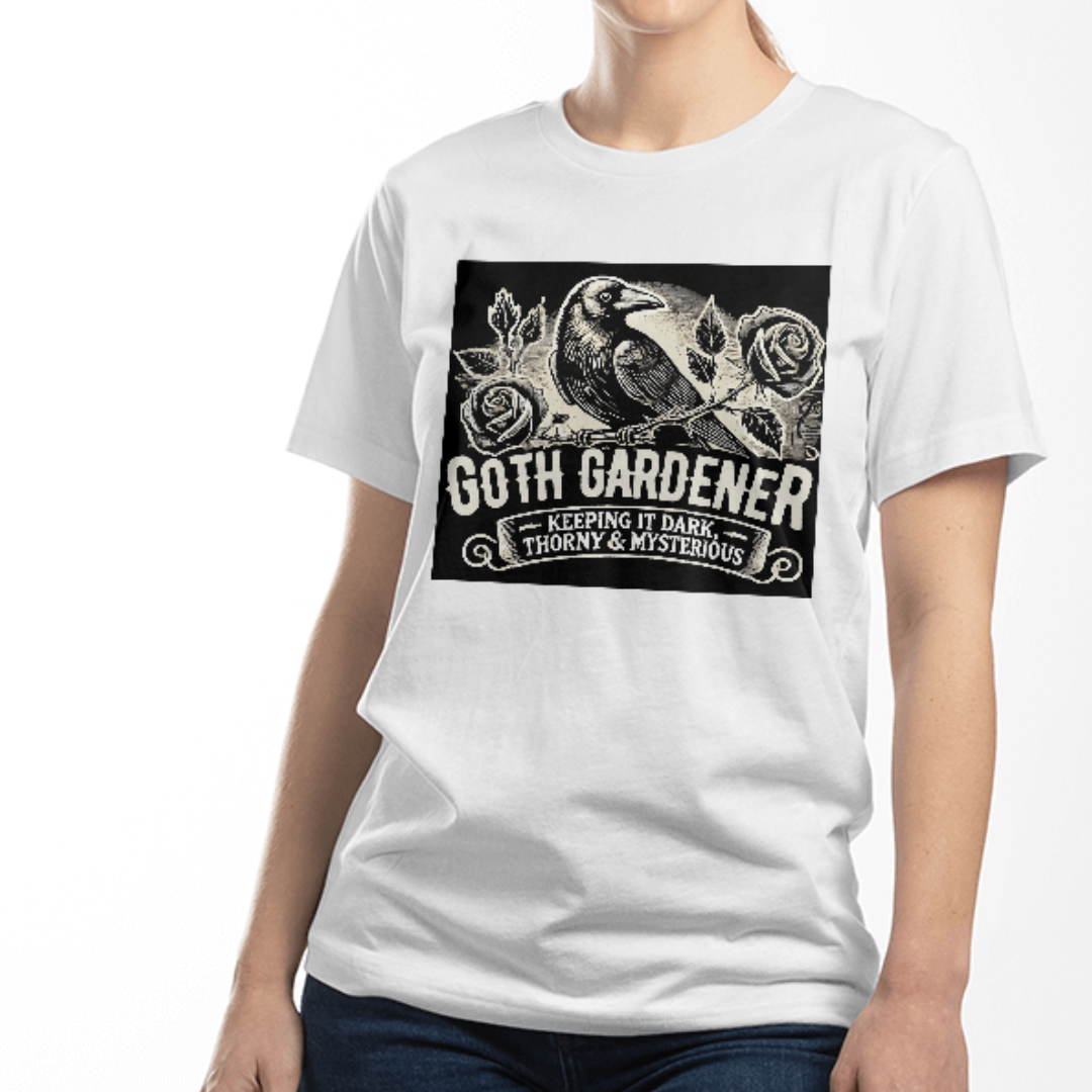 "Goth Gardener" – Dark, Thorny & Mysterious Unisex Jersey Tee