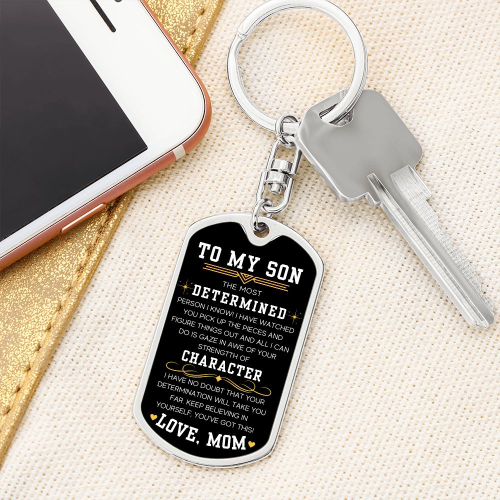 You've Got This - Dog Tag Swivel Keychain For Son