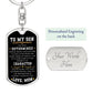 You've Got This - Dog Tag Swivel Keychain For Son