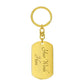 On This Walk Of Life - Dog Tag Swivel Key Chain For Son