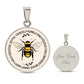 "Bee Something" Graphic Pendant Necklace