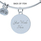 Hoofbeats Are The Rhythm Of My Heart Graphic Bangle For Cowgirl Mom