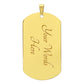 Heads Up Always - Military Chain Dog Tag Necklace For Son