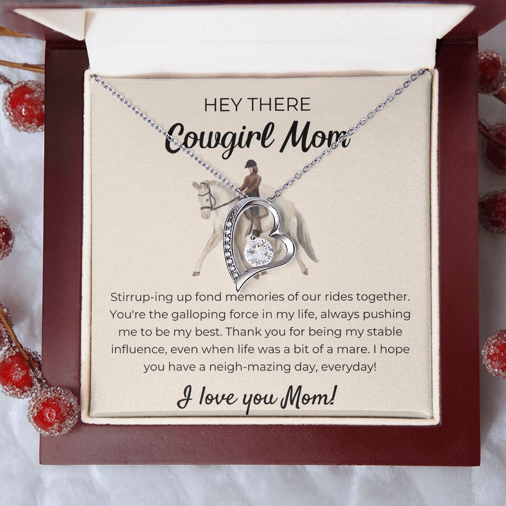 Forever Love Necklace For Cowgirl Mom