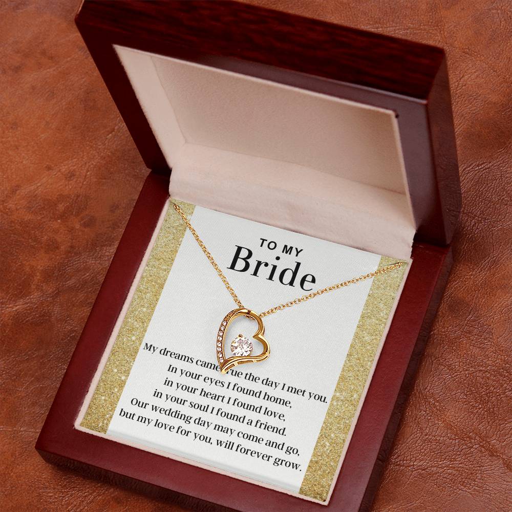 My Love For You - Forever Love Necklace For Bride