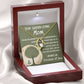 To My Garden-Loving Mom – Forever Love Necklace with Heartfelt Message