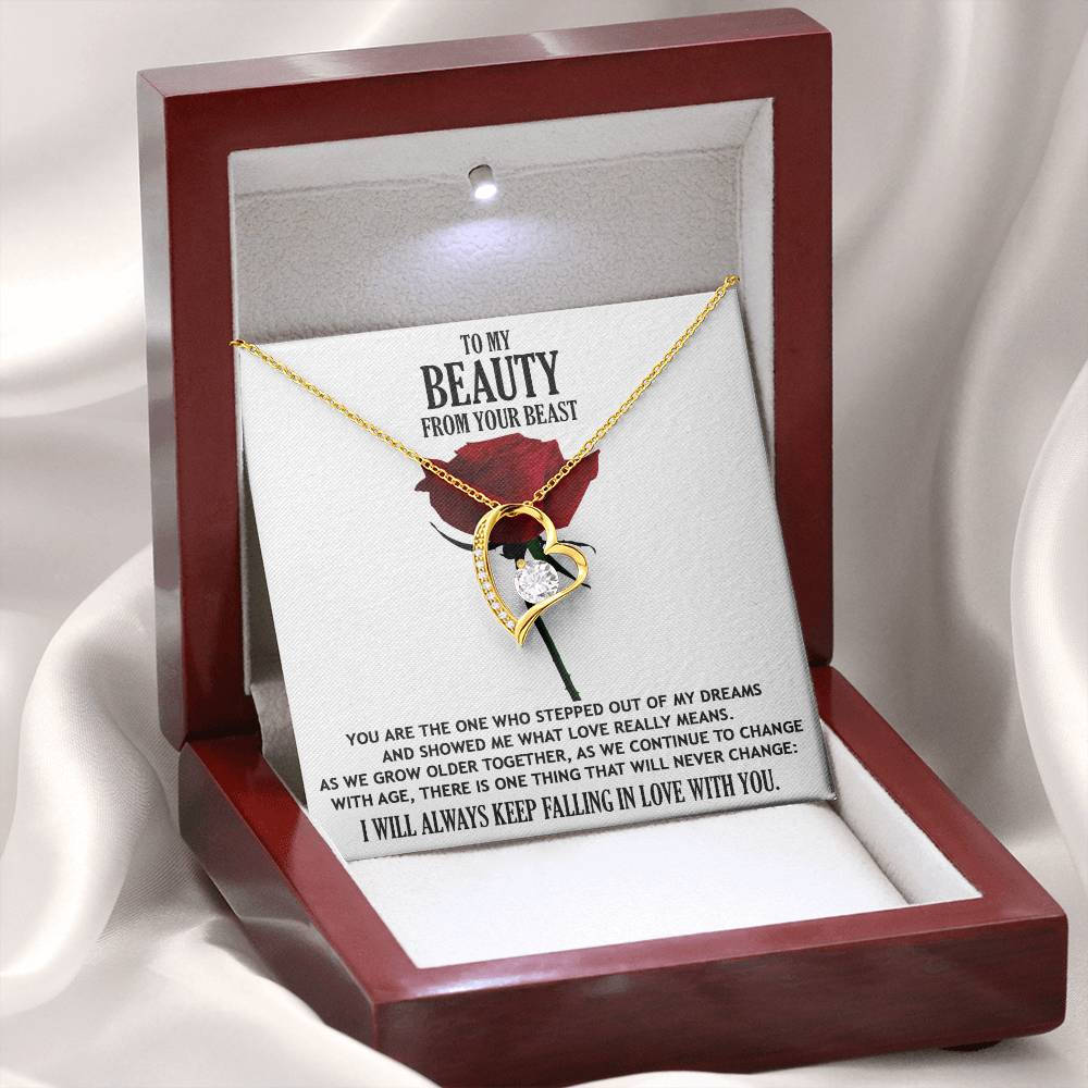 What Love Really Means - Forever Love Necklace For Your Beauty