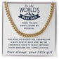 Knowing You Always Have My Back - Length Adjustable Cuban Link Chain For Dad