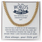 Dad Of The Decade Prize - Length Adjustable Cuban Link Chain For Dad