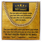 The One - Length - Adjustable Cuban Link Chain For Dad