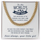 Your Favorite Child - Length Adjustable Cuban Link Chain For Dad