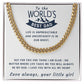 No Matter Where Life Takes Me - Length Adjustable Cuban Link Chain For Dad