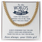 Your Most Precious Prize - Length Adjustable Cuban Link Chain For Dad