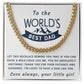 Your Patience And Guidance - Length Adjustable Cuban Link Chain For Dad