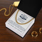 Because of you - Length Adjustable Cuban Link Chain For Dad