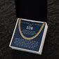 Stay True To Who You Are - Length Adjustable Cuban Link Chain For Son
