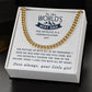 Dad Of The Decade Prize - Length Adjustable Cuban Link Chain For Dad