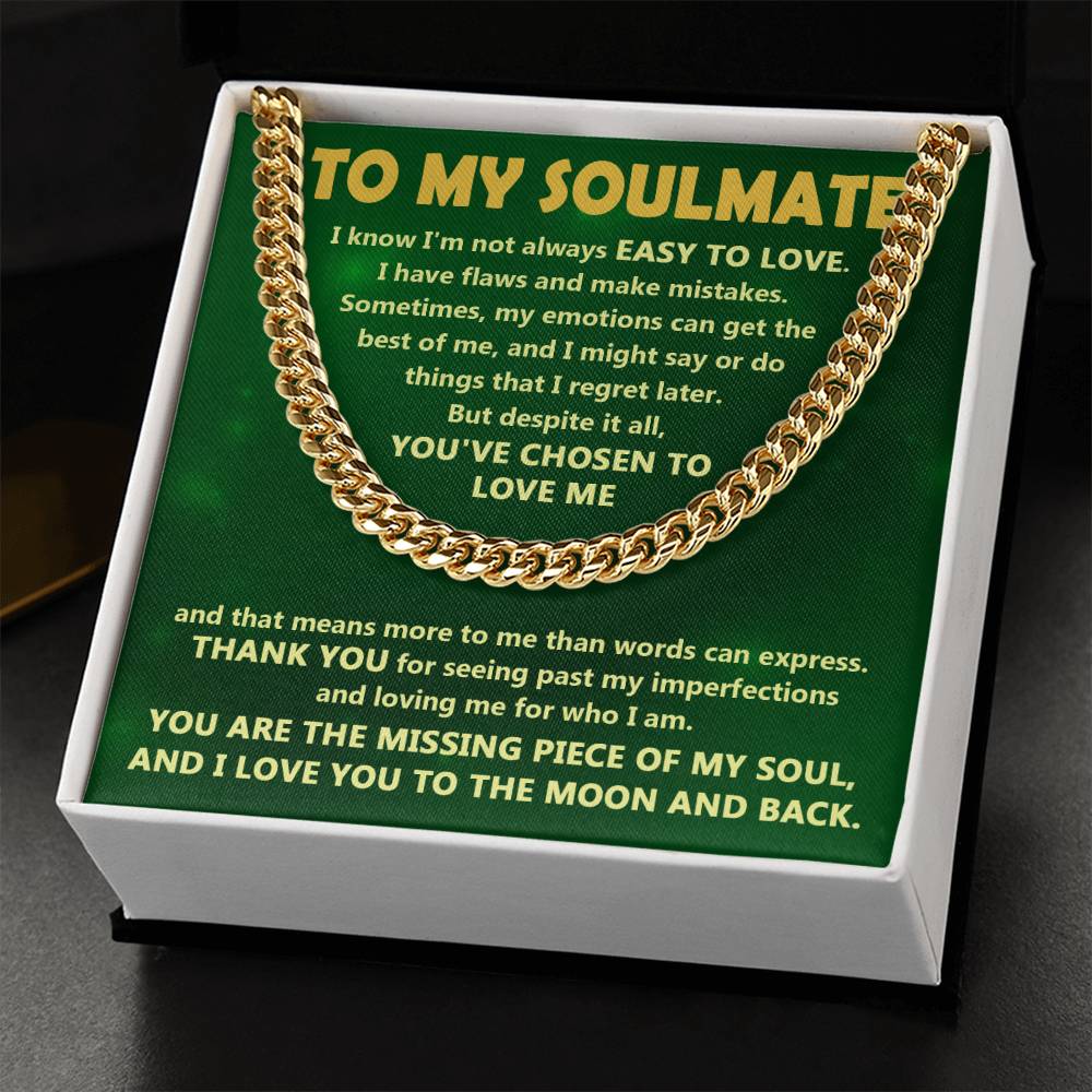 Chosen To Love - Length-Adjustable Cuban Link Chain For Soulmate