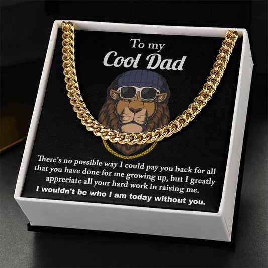 Cool Dad - Length-Adjustable Cuban Link Chain For Dad