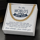 I Love And Adore You - Length Adjustable Cuban Link Chain For Dad