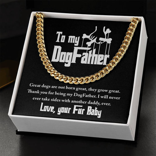 Never Take Sides - Length-Adjustable Cuban Link Chain For Dog Father