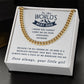 Wherever You Go - Length Adjustable Cuban Link Chain For Dad