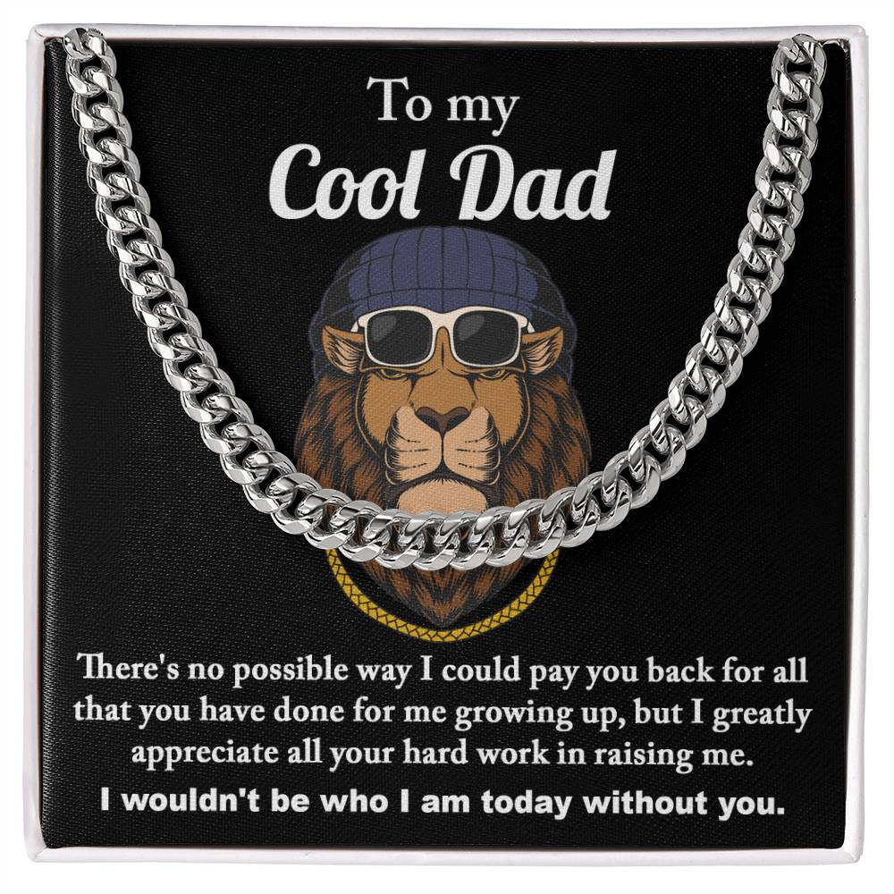 Cool Dad - Length-Adjustable Cuban Link Chain For Dad