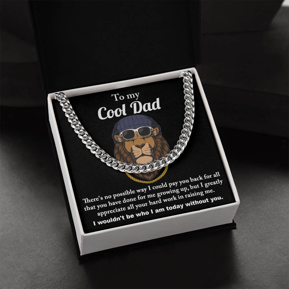 Cool Dad - Length-Adjustable Cuban Link Chain For Dad