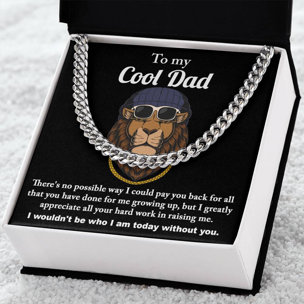 Cool Dad - Length-Adjustable Cuban Link Chain For Dad