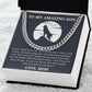 All My Love And Support - Length Adjustable Cuban Link Chain For Son