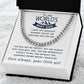 Imperfectly Perfect - Length Adjustable Cuban Link Chain For Dad