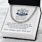 You Believed In Me - Length Adjustable Cuban Link Chain For Dad