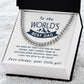 First Love First Friend - Length Adjustable Cuban Link Chain For Dad